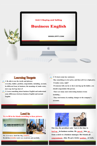 Lesson 27Business English-英语课件