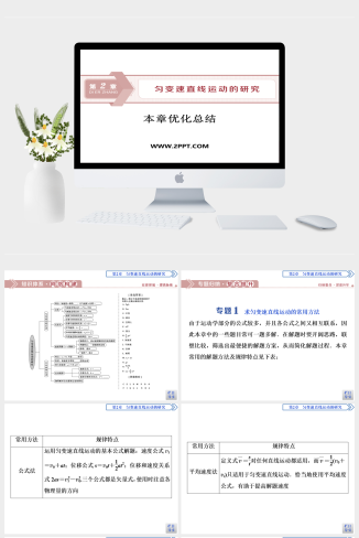 鲁科版高中物理必修一《匀变速直线运动的研究  本章优