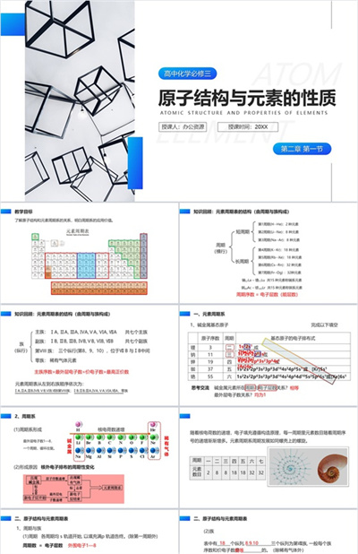 《原子结构与元素的性质》人教版高二化学上册选修三PP