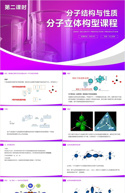 《分子的立体结构》高二上册化学选修三PPT课件（第2课时