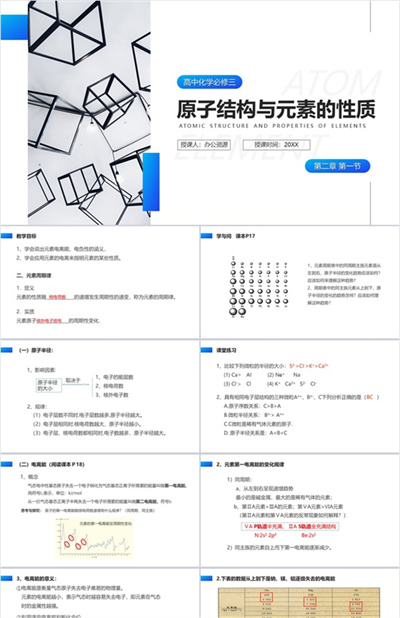 《原子结构与元素的性质》高二上册化学选修三PPT课件（