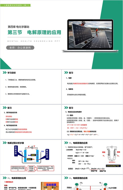 《电解原理的应用》人教版高中化学选修4PPT课件