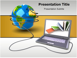 连通世界的internet网络科技ppt模板