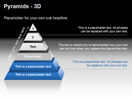 24套3D金字塔ppt图表下载