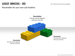 乐高系列PPT3D图表