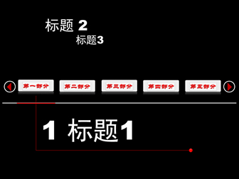 左右滑动切换动态导航ppt特效模板