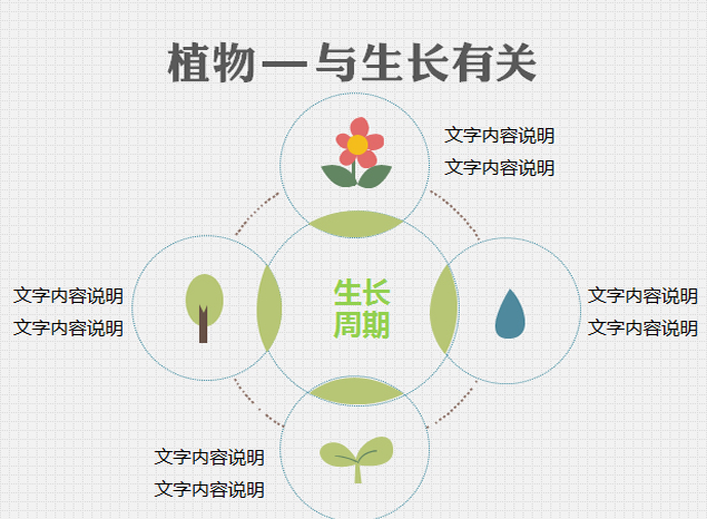 植物生长相关ppt图表