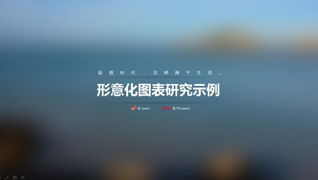 实物形意化iOS风格ppt图表