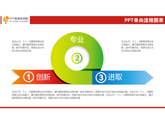 单向 双向 迂回 强调 6张精美流程图表免费下载