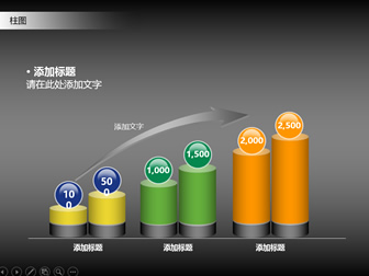 21类精美彩色ppt关系图表