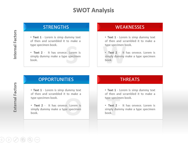 7张SWOT分析图表打包下载