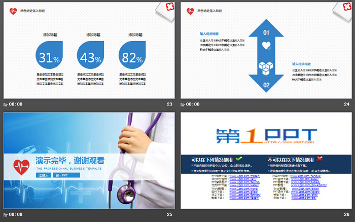 实用医生工作总结汇报PPT模板