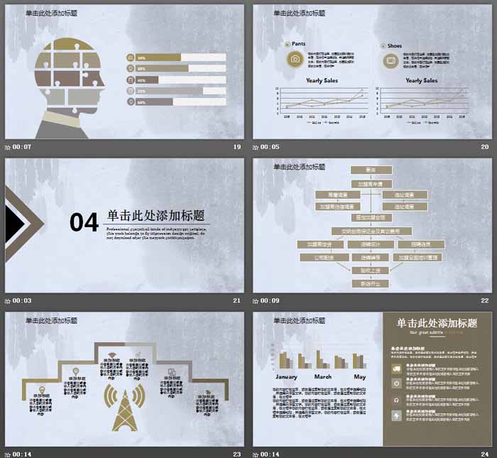 大气国风企业简介PPT模板