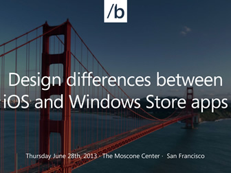 iOS和Windows商店应用程序之间的设计差异微软官方ppt