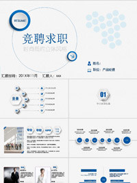 新意竞聘求职ppt格式
