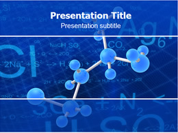 分子结构图化学式生物科技ppt模板