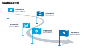 旗子公司发展历程简介PPT素材