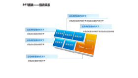 键盘样式强调关系PPT图表