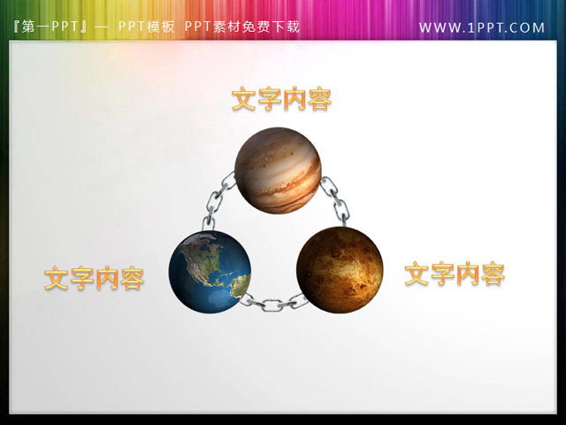 星球环绕幻灯片内容呈现素材