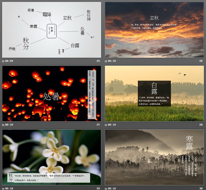 图片排版设计的《中国二十四节气》PPT下载
