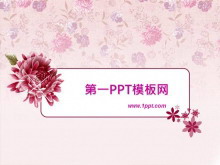 粉色女性美容化妆PPT模板下载