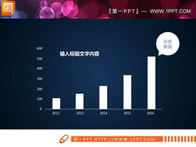 白色扁平化通用商务PPT图表免费下载