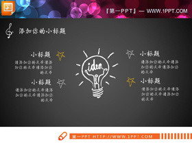 创意粉笔手绘PPT图表大全