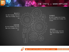 白色细线风格的大学生求职竞聘PPT图表大全