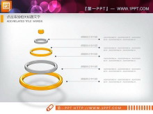 橙灰搭配的雅致商务办公PowerPoint图表大全