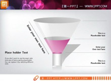 漏斗层级关系PPT图表下载