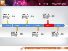 两张精美实用的幻灯片历程图模板