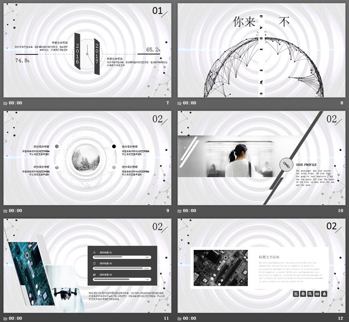 《未来已来，你来不来》科技PPT模板
