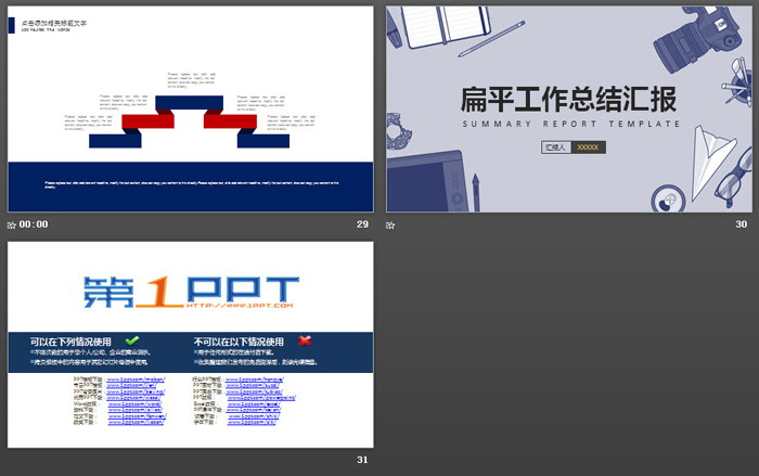 记者摄影行业工作总结汇报PPT模板